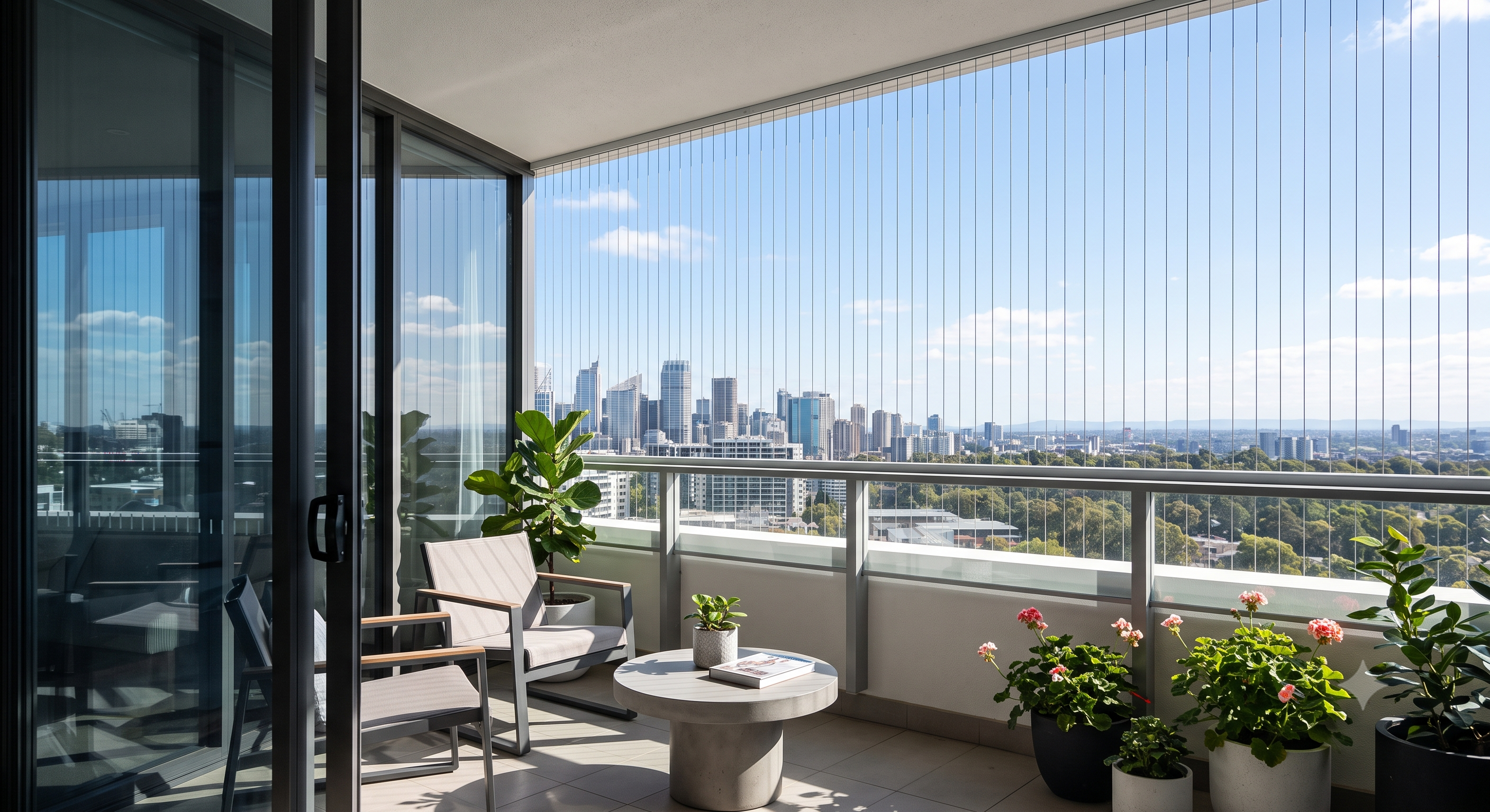 balcony invisible grills